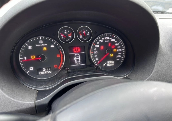 Audi A3 cena 14900 przebieg: 198500, rok produkcji 2013 z Janikowo małe 137